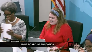 02/28/23 MNPS Board of Education