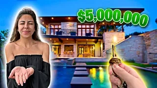 I Surprised Her With Dream $5,000,000 HOUSE!! (Birthday Gift)