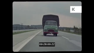 1960s German Autobahn, Driving POVs, HD from 35mm