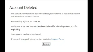 10 types of Roblox bans