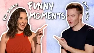 Gal Gadot & Chris Pine's Friendship! CUTE & FUNNY MOMENTS! Wonder Woman Interviews