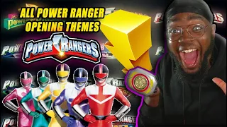 Power Rangers | All Opening Themes | Saban's - Hasbro (1993-2022) - REACTION VIDEO