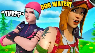 So A Console Player in Creative Fill Challenged Me to A 1v1 💀 (Dog Water)