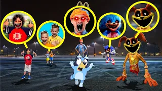 Drone CAUGHT Ryan's World.EXE Blippi.EXE, Dogday.EXE, Vlad and Niki.EXE, Sonic.EXE! 3AM