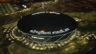 Allegiant Stadium Aerial View For Super Bowl LVIII