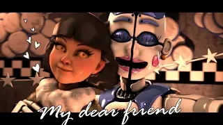 [FNAF/SFM] My Dear Friend Ballora & Olivia Halloween Dance  (FNAF 6 /FNAF Sister Location animation)