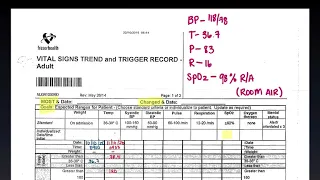 Vital Signs Documentation