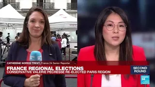 French conservative Valérie Pécresse re-elected in greater Paris region