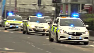 OFFICER DOWN!! - Police Cars Responding URGENTLY in CONVOY, UNMARKED K9 + Fire Engines & Ambulances!