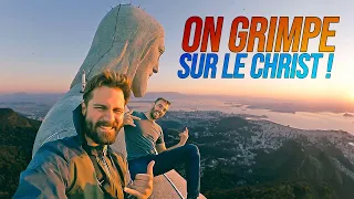 WE CLIMB THE CHRIST REDEEMER IN RIO ! (busted) (subtitles)