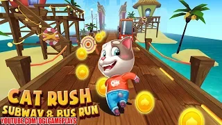 Cat Rush - Subway & Bus Run Android Gameplay (By Hit-Heart Games.)