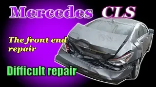 Mercedes CLS. The rear end repair. Ремонт задней части.