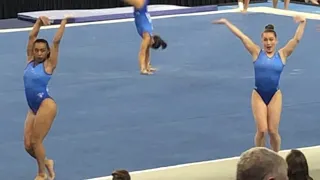 UCLA Gymnastics performing Margzetta Frazier’s Floor Routine at 2019 NCAA Championships