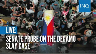 LIVE: Senate probe on the Degamo slay case