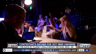 Miss Universe contestants in Las Vegas