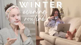 WINTER EVENING ROUTINE | cozy nighttime rituals + skincare