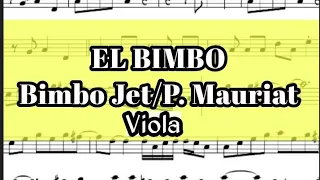 El Bimbo Viola Sheet Music Backing Track Play Along Partitura