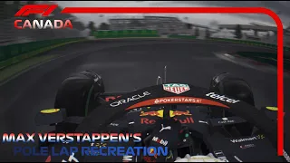 Max Verstappen's Pole lap Recreation | 2022 Canadian Grand Prix | Assetto Corsa
