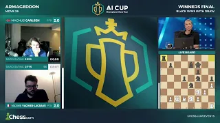 Magnus Carlsen vs Maxime Vachier-Lagrave ARMAGEDDON AI Cup 2023