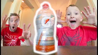 FATHER SON BOTTLE FLIPPING 4!