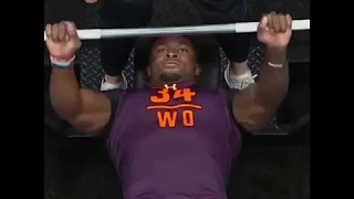 DK Metcalf Bench Press 27 REPS 💪💪