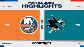 NHL Highlights | Islanders vs. Sharks - March 18, 2023