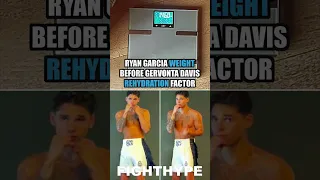 RYAN GARCIA SHOWS GERVONTA DAVIS "DRAIN ME" WEIGHT; WILL REHYDRATION CLAUSE BE A FACTOR?