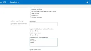 Create Metadata Columns in SharePoint