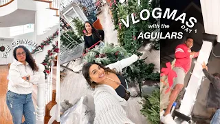 we’re doing VLOGMAS?! DECORATE W/ US!!! *vlogmas day 1* | the Aguilars