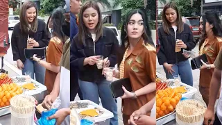 KINAALIWAN ANG KWEK-KWEK NINA MILES OCAMPO AT ATASHA MUHLACH NA KINAIN at BINILI NILA sa KALYE