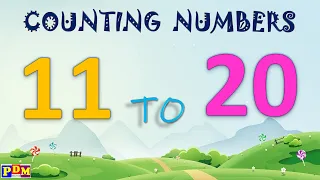 Counting Numbers 11 to 20 | Number Names 11-20 | counting 11 to 20 | 11 to 20 Number 11-20