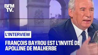 François Bayrou face à Apolline de Malherbe en direct