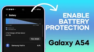 How to Enable Battery Protection on Samsung Galaxy A54