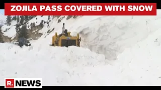 Zojila Pass Experiences Heavy Snowfall, Officials Conduct Ops To Ensure Srinagar-Leh Connectivity