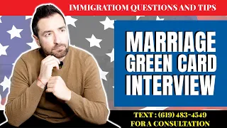 Marriage Green Card Interview Questions and Tips 2021-2022 #usimmigration