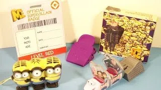 2010 DESPICABLE ME SET OF 4 HARDEE'S MOVIE COLLECTION VIDEO REVIEW