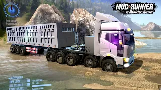 Spintires MudRunner - FAW MAN KAMAZ Dump Truck Driving Offroad