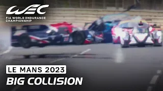 Big Collision on the Hunaudières I 2023 24 Hours of Le Mans I FIA WEC