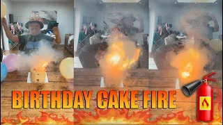 Exploding Birthday cake gone wrong 😂