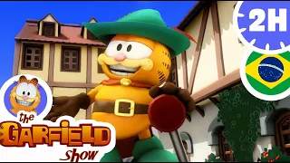 🐱Aventuras Divertidas e Robôs Travessos!🤖Compilação de episódios engraçados O Show do Garfield