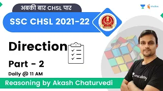 Direction | दिशा (Part-2) | Reasoning | SSC CHSL 2022 | wifistudy studios | Akash Chaturvedi