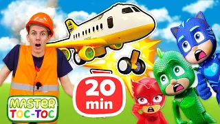 ✈️ Master Toc-Toc vient à la rescousse des avions ✈️ Jeux de réparation pour enfants