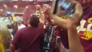 Cavs Win Championship - Crowd Reacts at the Q