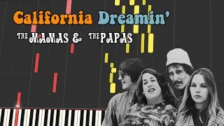 The Mamas & The Papas - CALIFORNIA DREAMIN' (Piano tutorial)