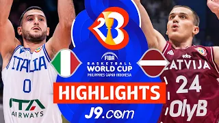 Italy 🇮🇹 vs Latvia 🇱🇻 | Class. Games 5-8 | J9 Highlights | FIBA Basketball World Cup 2023