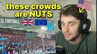American reacts to the LOUDEST Football Chants