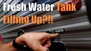 Fresh tank filling up when connected to city water - How to fix it