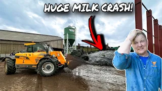 NIGHTMARE... CLAMP OPENS AND MILK CRASHES!!