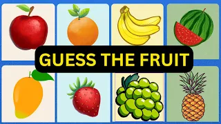 Guess the Fruit Quiz | Names of fruits | Kids Educational Video