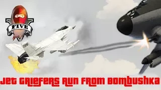 GTA Jet Griefers run from Bombushka and Easy Way out